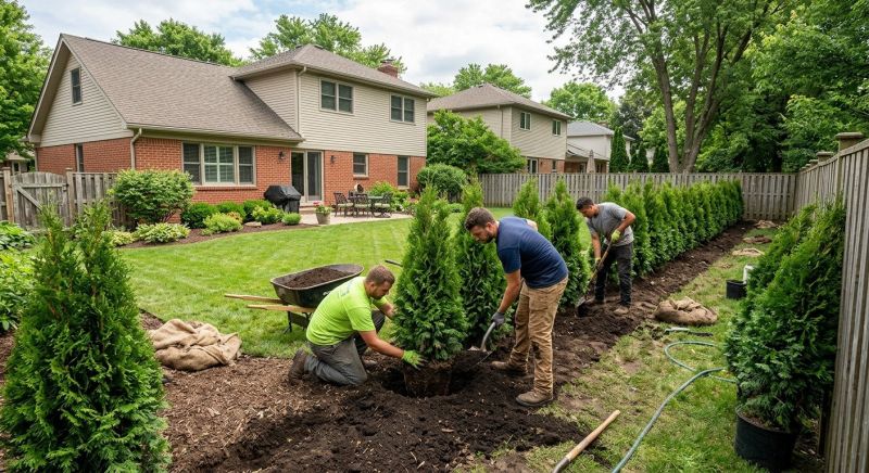 Privacy Shrub Planting in Ventura County, CA